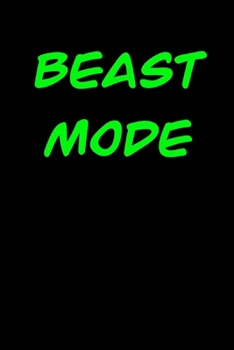 Paperback Beast Mode: 6x9 Gym Exercise Log: gym tracking book