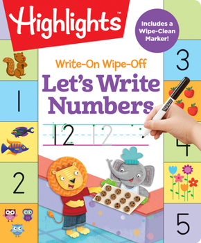 Spiral-bound Write-On Wipe-Off Let's Write Numbers Book