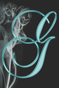 G Journal: A Monogram G Initial Capital Letter Notebook For Writing And Notes: Great Personalized Gift For All First, Middle, Or Last Names (Pink Gold Smoke Fire Swirl Print)