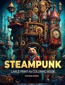 Paperback STEAMPUNK cities: A Large Print A4 Colouring Book