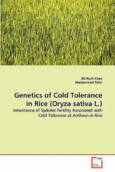 Paperback Genetics of Cold Tolerance in Rice (Oryza sativa L.) Book