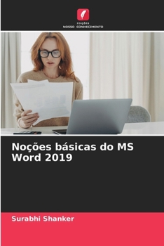 Paperback Noções básicas do MS Word 2019 [Portuguese] Book