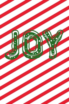 Joy: Christmas Gift Shopping List Planner Book, Holiday Gift Tracker and Organizer, Calendar, Store Receipts, Notes and Ideas, Red Striped