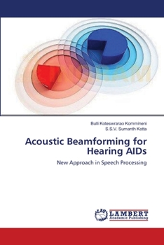 Paperback Acoustic Beamforming for Hearing AIDs Book