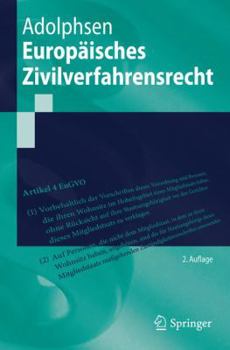Paperback Europäisches Zivilverfahrensrecht [German] Book