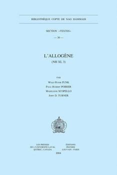 Paperback L'Allogene (NH XI, 3) [French] Book