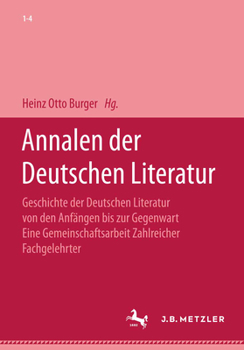 Hardcover Annalen Der Deutschen Literatur [German] Book