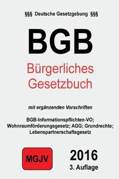 Paperback Bürgerliches Gesetzbuch: BGB mit ergänzenden Bestimmungen [German] Book