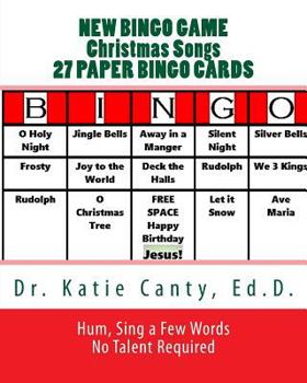 Paperback New Bingo Game Christmas Songs 27 Paper Cards: Sing, Hum--No Talent Required To Play Book