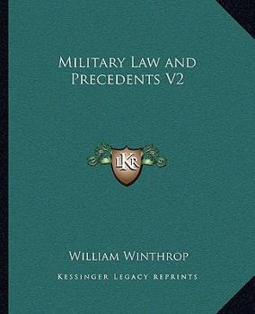 Paperback Military Law and Precedents V2 Book