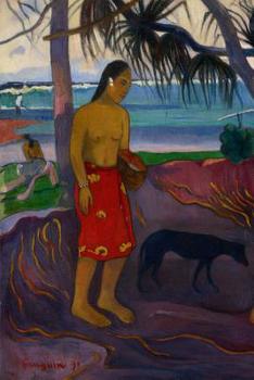 Art Journal: Paul Gauguin - Under the Pandanus - Art Cover College Ruled Notebook | 110 Pages