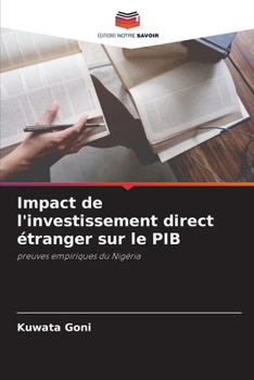 Paperback Impact de l'investissement direct étranger sur le PIB [French] Book