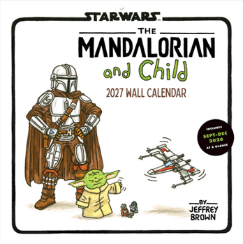 Calendar Star Wars the Mandalorian and Child 2027 Wall Calendar Book
