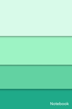 Paperback Notebook: Simple And Elegant eye pleasing colorful Notebook Colors: Scandal-Magic Mint-Downy-Mountain Meadow/Lined and numbred N Book