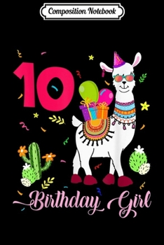 Composition Notebook: Cool Cute Alpaca Llama Cactus Girl 8th Birthday Gift  Journal/Notebook Blank Lined Ruled 6x9 100 Pages