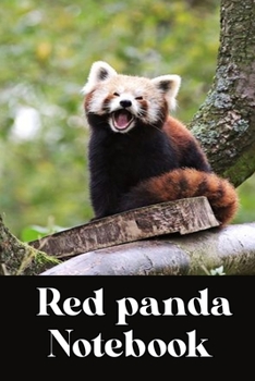 Paperback Red panda notebook: wonderful Blank Lined Gift notebook For The Red panda lovers Book