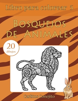 Paperback Libro para colorear Bosquejos de Animales: 20 dibujos [Spanish] Book