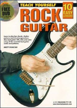 Paperback 10 Easy Lessons Rock Guitar Bk/CD Book