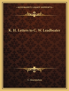 Paperback K. H. Letters to C. W. Leadbeater Book