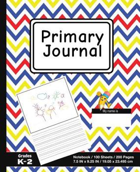 Paperback Primary Journal: School Design (3) - Grades K-2, Creative Story Tablet - Primary Draw & Write Journal Notebook For Home & School [Class Book
