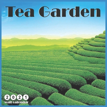 Paperback Tea Garden 2021 Wall Calendar: Official Landscape Tea Calendar 2021, 18 Months Book