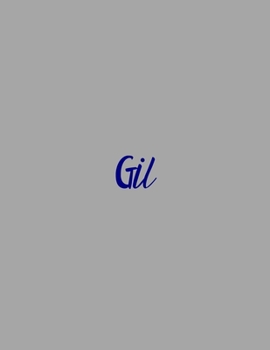 Paperback Gil: notebook with the name on the cover, elegant, discreet, official notebook for notes, dot grid notebook, Book