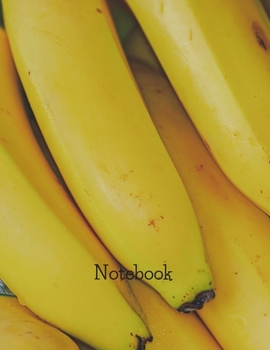 Notebook: Large 8.5x11 Journal With Banana Bunch On Cover To Write In|College Ruled|120 Pages