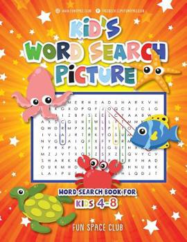 Paperback Kid's Word Search Picture: Word Search Book for Kids 4-8 Book