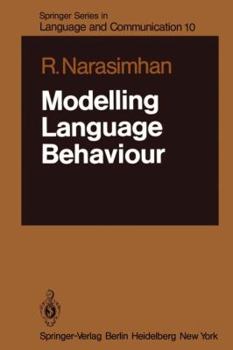 Paperback Modelling Language Behaviour Book
