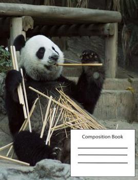 Composition Notebook - Panda Bear Cover - College Ruled 7.5 x 9.7, 200 Pages