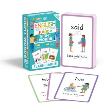 Cards English for Everyone Junior Sight Words Flash Cards Book