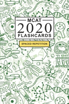 Paperback MCAT Flashcards: Create your own MCAT Flash cards. Includes Spaced Repetition Schedule and Lapse Tracker - Cell Biology cover (200 card Book