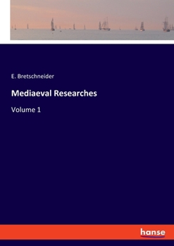 Paperback Mediaeval Researches: Volume 1 Book