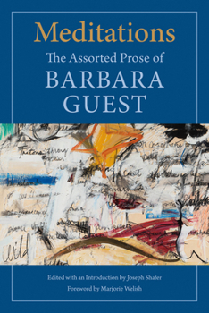 Hardcover Meditations: The Assorted Prose of Barbara Guest Book