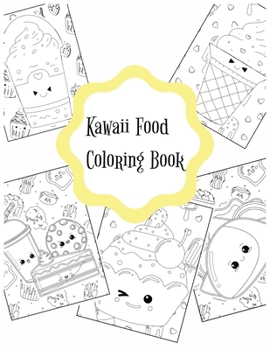 Paperback kawaii food coloring book