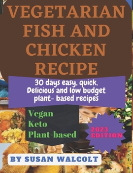 Paperback Vegetarian Fish and Chicken Recipe Book