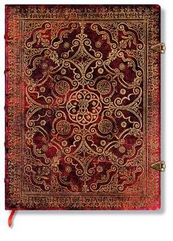 Hardcover Paperblanks Carmine Equinoxe Hardcover Ultra Lined Clasp Closure 144 Pg 120 GSM Book