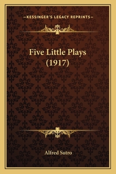 Paperback Five Little Plays (1917) Book