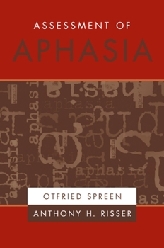 Hardcover Assessment of Aphasia Book