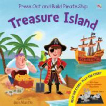 Hardcover Treasure Island (Junior Press Out and Build) Book