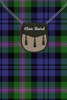 Paperback Clan Baird Tartan Journal/Notebook Book