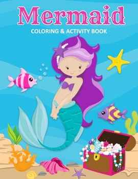 Paperback Mermaid Coloring & Activity Book: Primary K-2 - Coloring Pages - Word Search - Sudoku Puzzles - Learning Workbook - Travel Vacation Busy Rainy Ray Boo Book