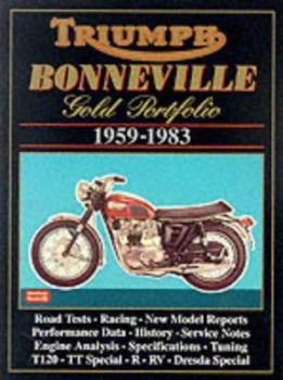 Paperback Triumph Bonneville Gold Portfolio 1959-1983 Book