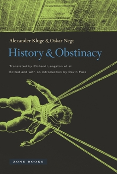 Hardcover History and Obstinacy Book
