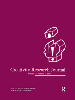 Paperback Festschrift for Howard E. Gruber: A Special Issue of the creativity Research Journal Book