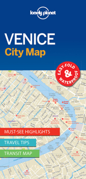 Map Lonely Planet Venice City Map 1 Book