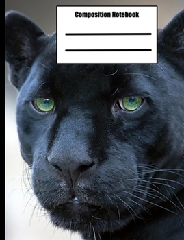 Composition Notebook: 100 pages college ruled - Black Panther  - class note taking book for teens in middle, high school and adult college classes or journaling diary