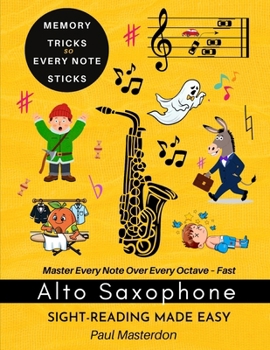 Alto Saxophone Sight-Reading Made Easy - Cartoon Note Heroes: Color Logic & Memory Hacks to Master Every Note – Fast (Alto Sax Mnemonics)