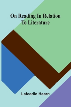 Paperback On reading in relation to literature Book