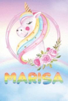 Paperback Marisa: Marisa's Unicorn Personal Custom Named Diary Planner Perpetual Calander Notebook Journal 6x9 Personalized Customized G Book